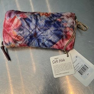 HOBO Spark glasses case tie dye leather